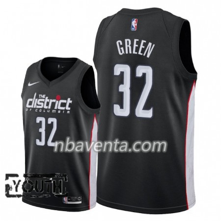 Camiseta Niños Washington Wizards Jeff Green 32 2018-19 Nike City Edition Negro Swingman Camiseta Niños Washington Wizards Jeff Green 32 2018-19 Nike City Edition Negro Swingman